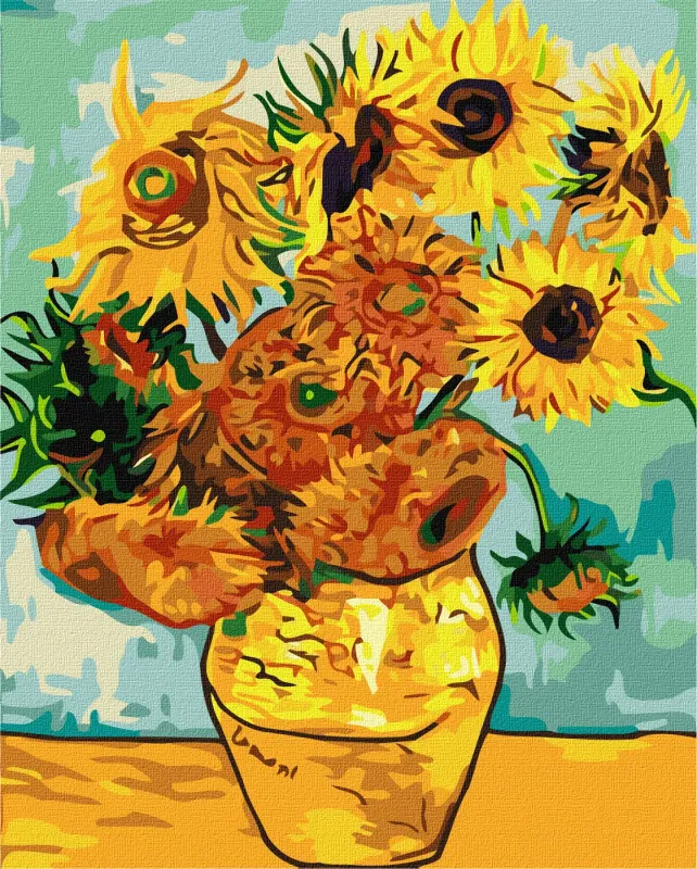 Malowanie po numerach - Słoneczniki Van Gogh