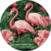 Malowanie po numerach - Flamingi w kwiatach ©art_selena_ua