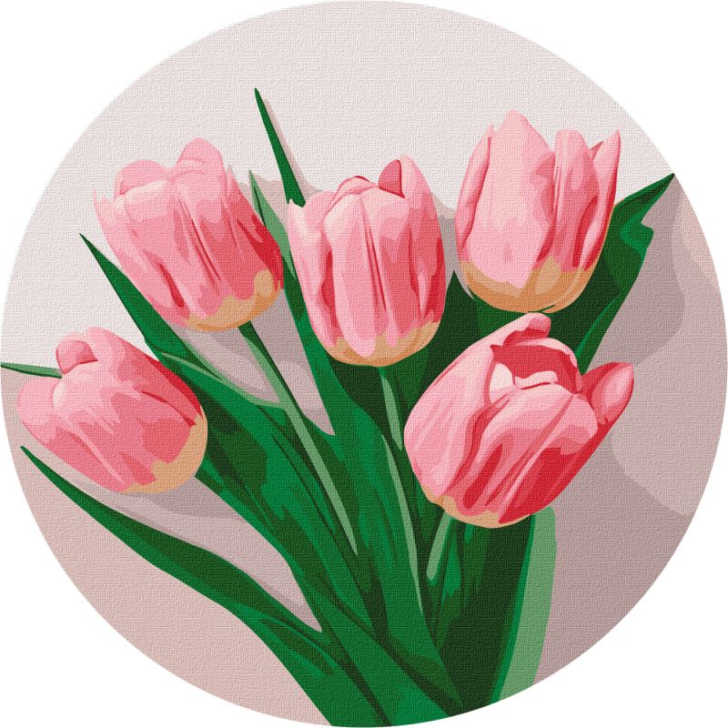 Malowanie po numerach - Delikatne tulipany ©art_selena_ua