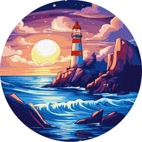 Malowanie po numerach - Na brzegu oceanu ©art_selena_ua