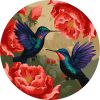Malowanie po numerach - Kolorowe kolibry z metalicznymi farbami ©art_selena_ua