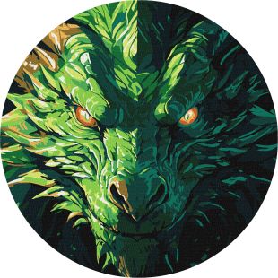 Malowanie po numerach - Ognisty wygląd ©art_selena_ua