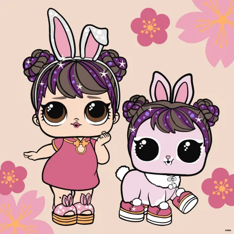 Malowanie po numerach - L.O.L. Surprise! Spring Bling Doll & Pet