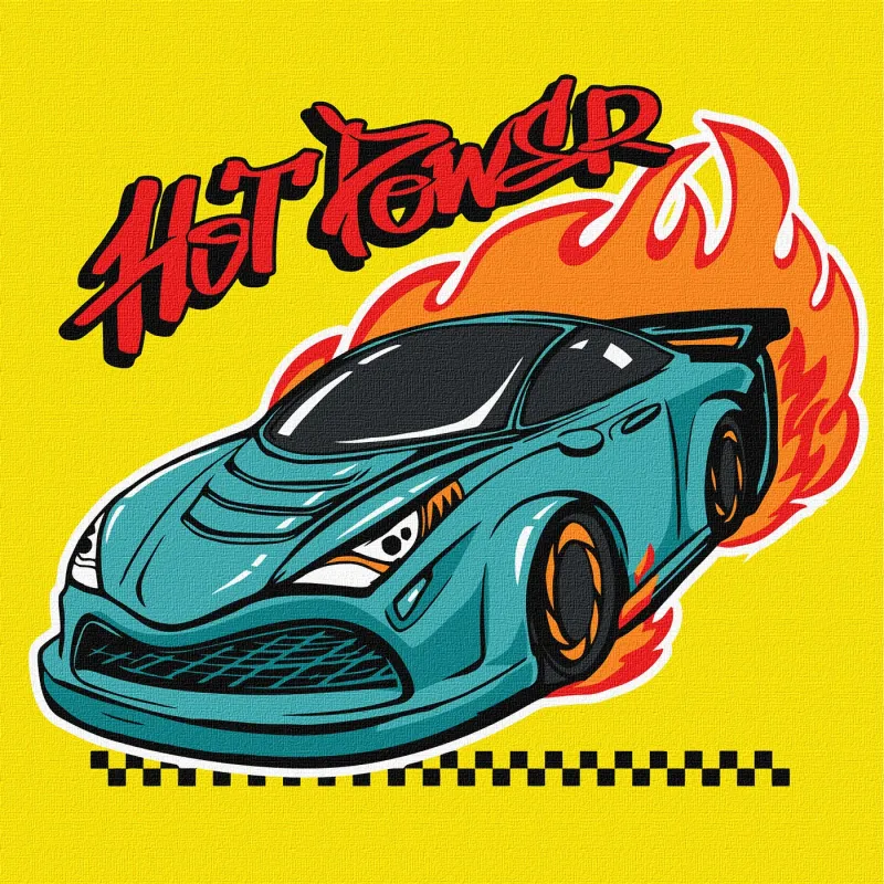 Malowanie po numerach - Wyścigi motorowe
