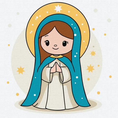 Malowanie po numerach - Czułość i Miłosierdzie ©art_selena_ua
