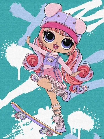 Malowanie po numerach - L.O.L. Surprise! Tweens Skate Dance Ali Dance 2