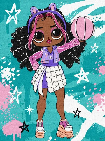 Malowanie po numerach - L.O.L. Surprise! Tweens Skate Dance Hoops Cutie