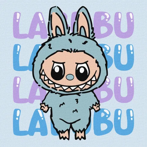 Malowanie po numerach - On – Labubu ©art_selena_ua