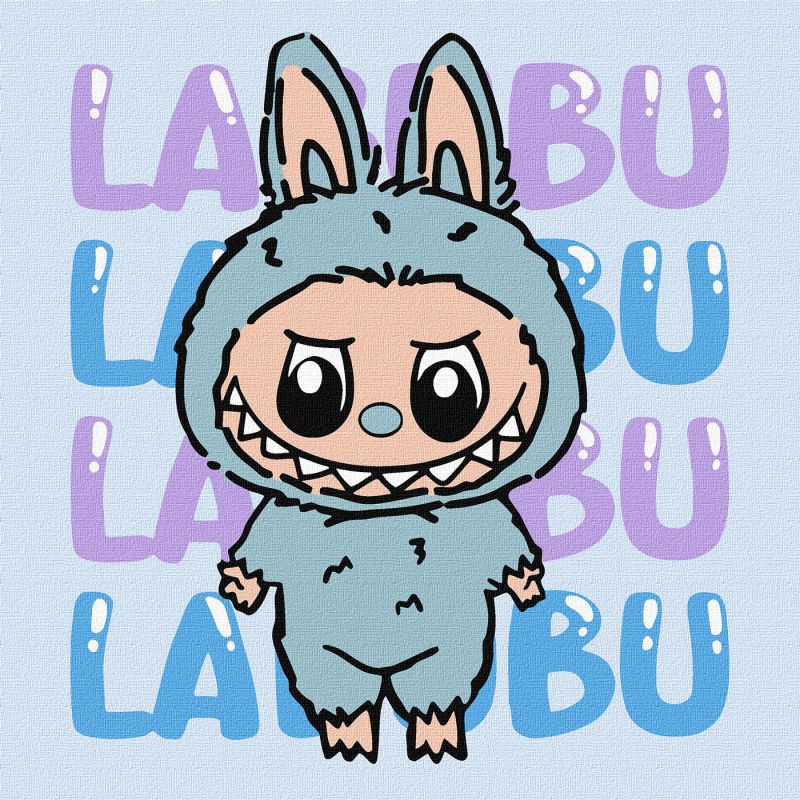Malowanie po numerach - On – Labubu ©art_selena_ua