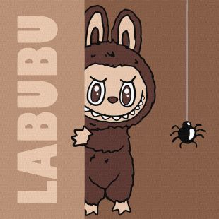 Malowanie po numerach - Labubu: Zabawa w chowanego ©art_selena_ua