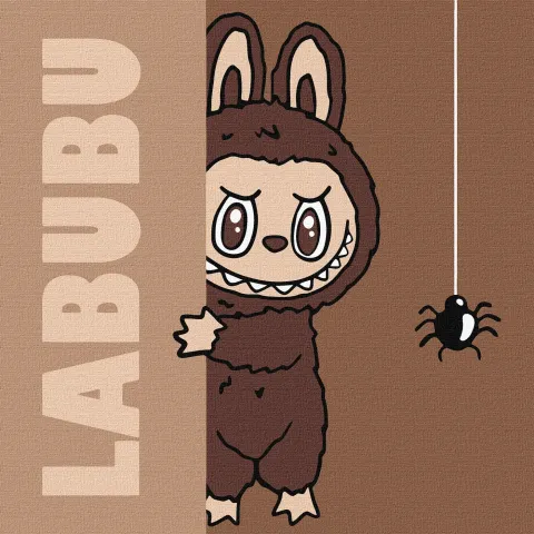 Malowanie po numerach - Labubu: Zabawa w chowanego ©art_selena_ua