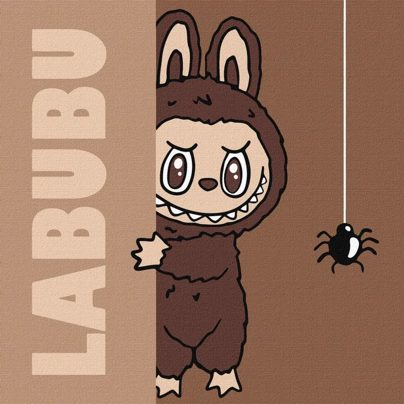 Malowanie po numerach - Labubu: Zabawa w chowanego ©art_selena_ua