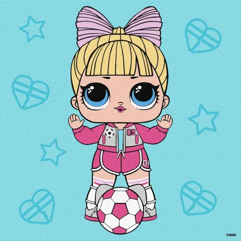 Malowanie po numerach - L.O.L Surprise! Game on. Suite Princess