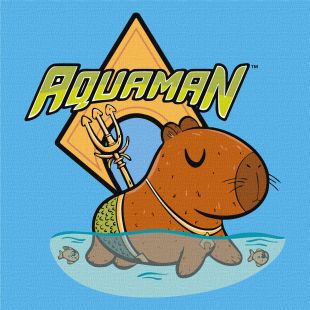 Malowanie po numerach - Kapibara - Aquaman ©Warner Bros.