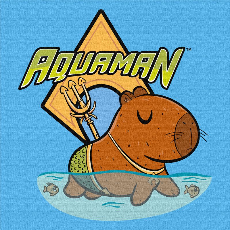 Malowanie po numerach - Kapibara - Aquaman ©Warner Bros.