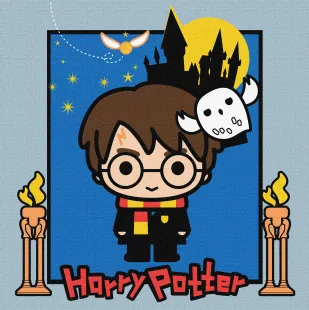 Malowanie po numerach - Harry Potter: Tajemnice zamku ©Warner Bros.