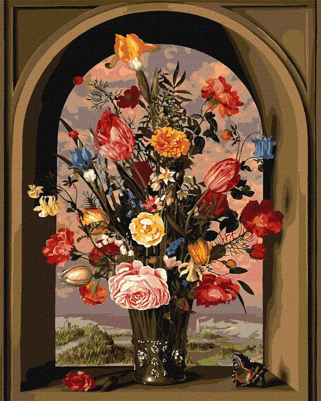 Malowanie po numerach - Kompozycja kwiatowa ©Ambrosius Bosschaert de Oude