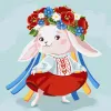 Malowanie po numerach - Zajączek-Ukrainka ©Kateryna Waleryjewa