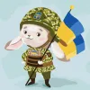 Malowanie po numerach - Zajączek-obrońca ©Kateryna Waleryjewa