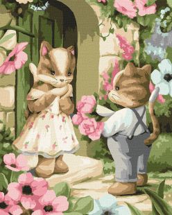 Malowanie po numerach - Bukiet dla kochanej ©tanya_bonya
