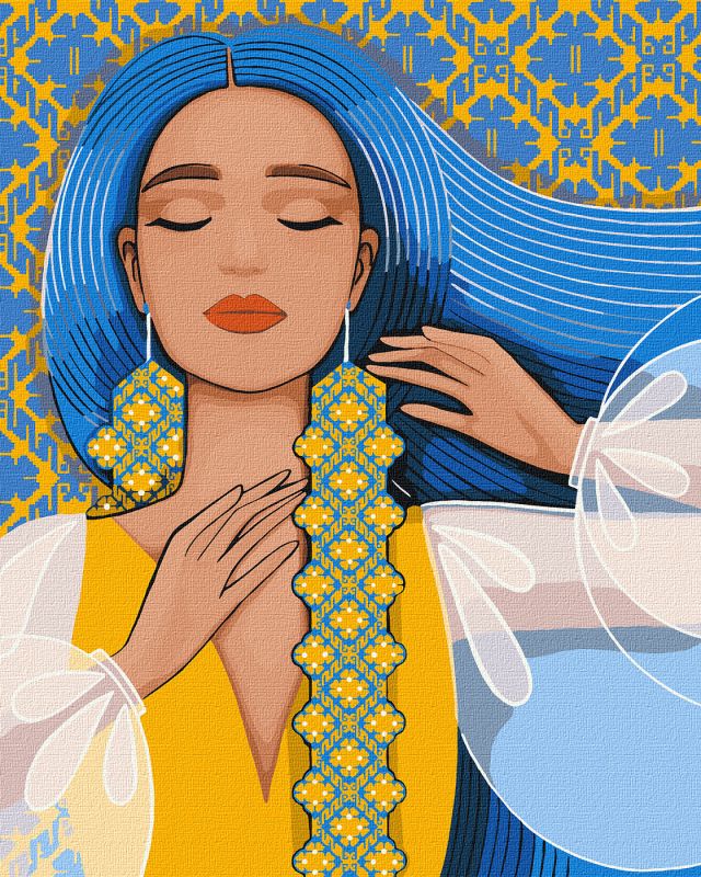 Malowanie po numerach - Wyrafinowana Ukrainka ©mosyakart
