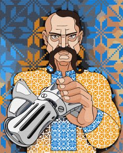 Malowanie po numerach - Ukraiński cyborg ©mosyakart