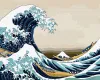 Malowanie po numerach - Wielka fala w Kanagawie ©Katsusika Hokusai