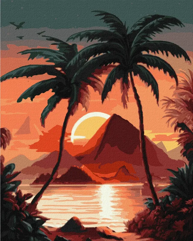 Malowanie po numerach - Świtanie nad morzem ©art_selena_ua