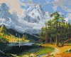 Malowanie po numerach - Zimowy oddech ©ArtAlekhina za motywami Albert Bierstad