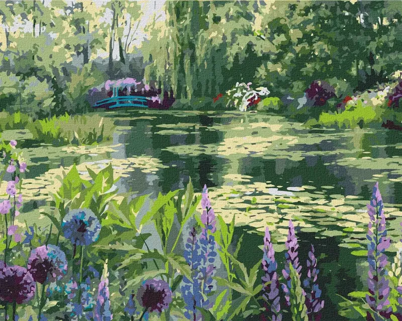 Malowanie po numerach - Ogród Moneta w Giverny ©Ira Volkova