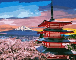 Malowanie po numerach - Ukochana Japonia