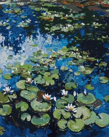 Malowanie po numerach - Lilie wodne ©Claude Monet