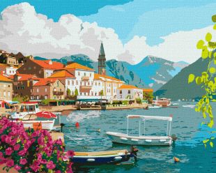 Malowanie po numerach - Lato w Zatoce Kotor