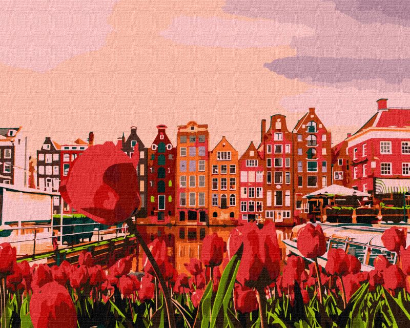 Malowanie po numerach - Wieczór w Amsterdamie