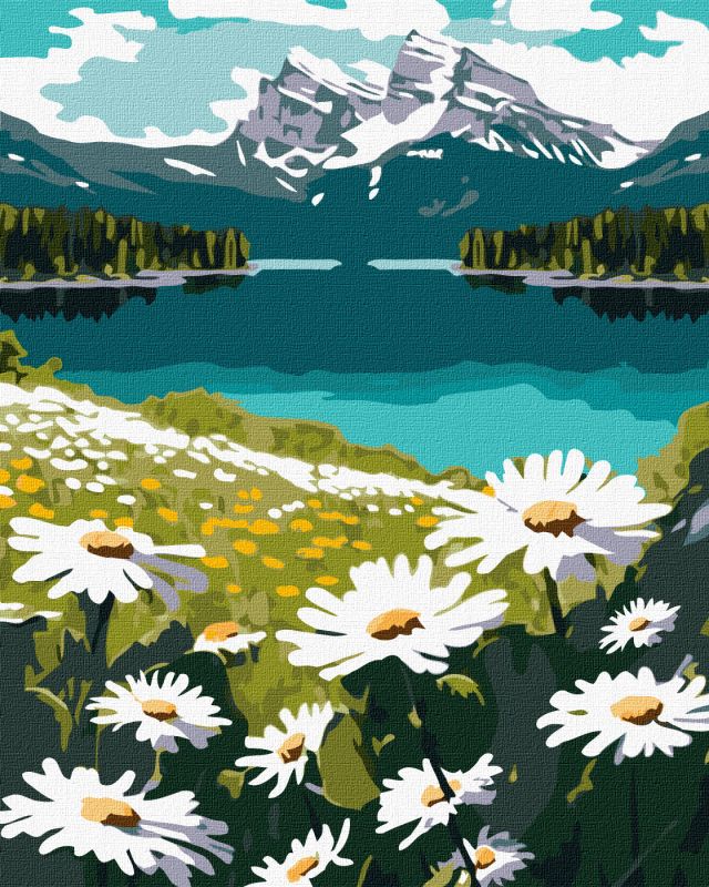 Malowanie po numerach - Kwitnące stokrotki ©art_selena_ua