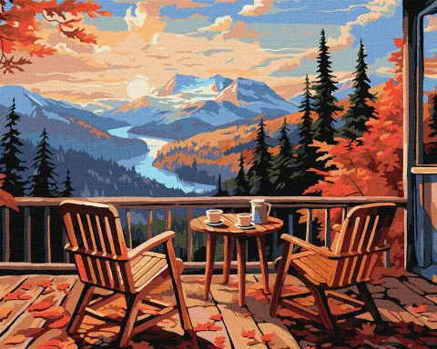 Malowanie po numerach - Śniadanie w górach ©art_selena_ua