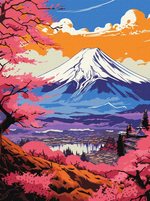 Malowanie po numerach - Magiczne Fuji ©art_selena_ua