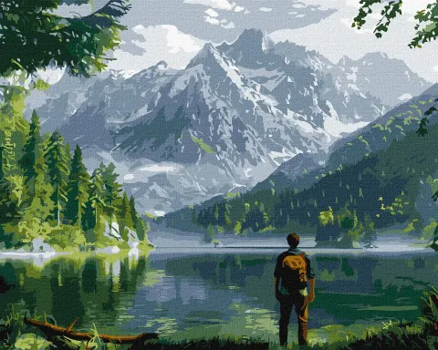 Malowanie po numerach - Krajobraz górski ©art_selena_ua