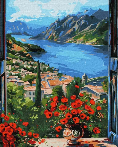 Malowanie po numerach - Przystań w górach ©art_selena_ua