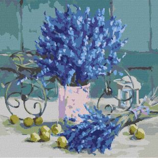 Malowanie po numerach - Aromatyczna lawenda ©Julia Tomesko