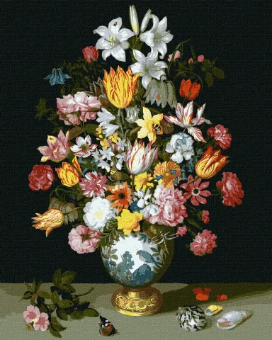 Malowanie po numerach - Symfonia kwiatów ©Ambrosius Bosschaert de Oude