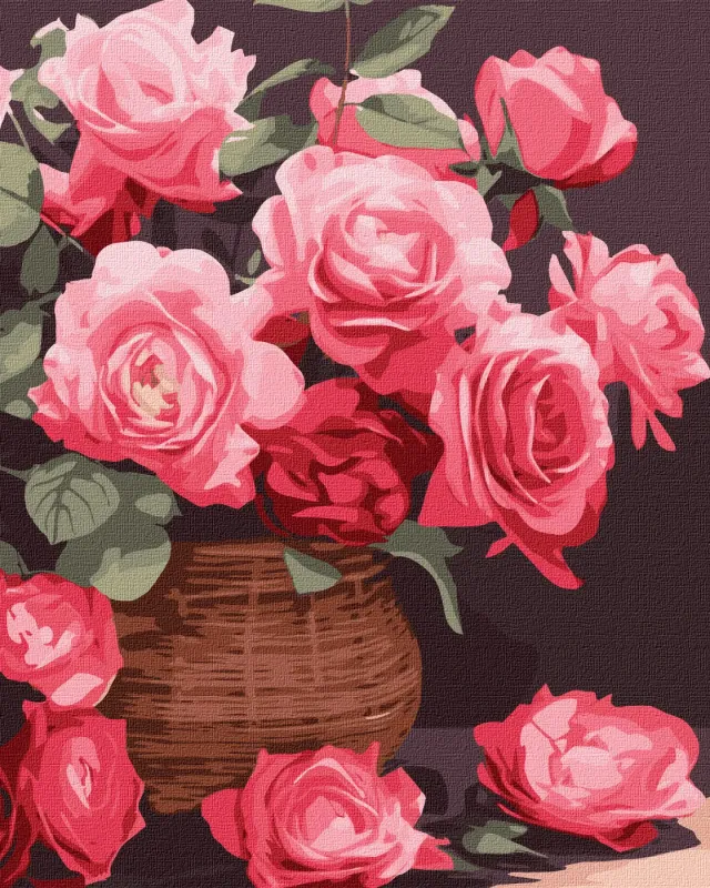 Malowanie po numerach - Kolorowe róże ©art_selena_ua