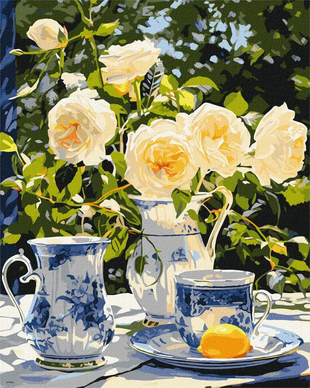 Malowanie po numerach - Eleganckie przyjęcie herbaciane ©art_selena_ua