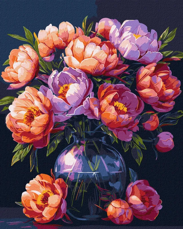 Malowanie po numerach - Luksus kwiatów ©art_selena_ua