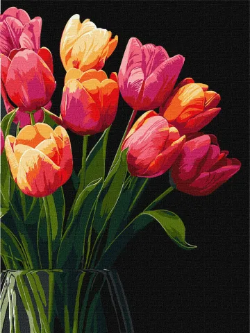 Malowanie po numerach - Zapach tulipanów ©art_selena_ua