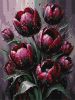 Malowanie po numerach - Karminowe tulipany ©art_selena_ua