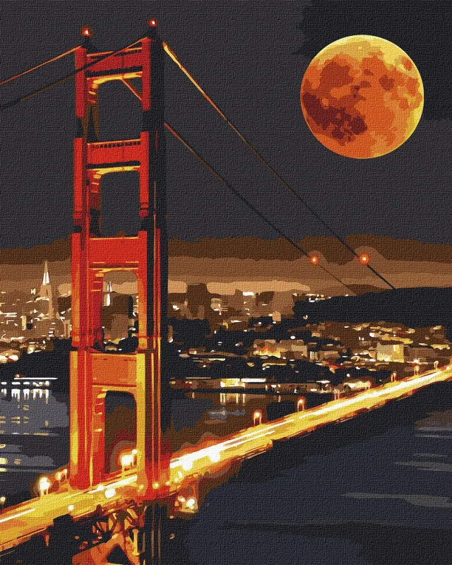 Malowanie po numerach - Golden Gate