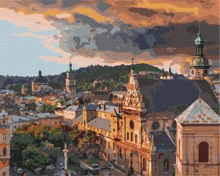 Malowanie po numerach - Przytulny Lwów