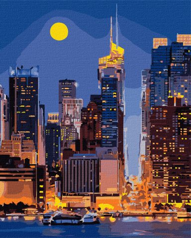 Malowanie po numerach - Ulice Manhattanu