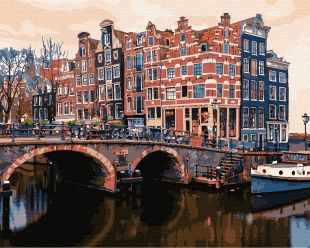 Malowanie po numerach - Uroczy Amsterdam